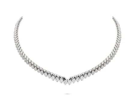 Almasaty Diamond Tennis Necklace