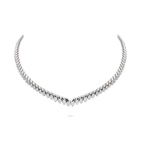 Almasaty Diamond Tennis Necklace