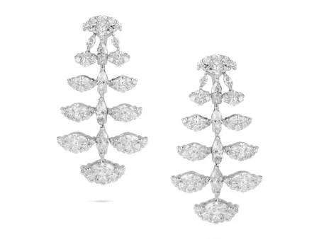 Diamond Drop Chandelier Earrings