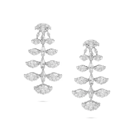 Diamond Drop Chandelier Earrings