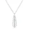 Diamond Feather Pendant Necklace