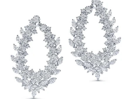 Majestic Diamond Hoop Earrings