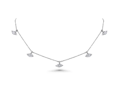 Marquise Diamond Charm Necklace