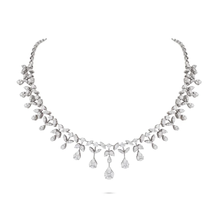 Marquise Drops Diamond Collar Necklace