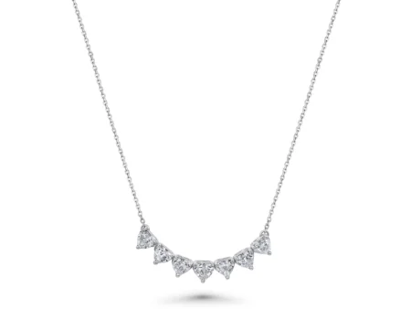 Multi-Heart Shaped Diamond Pendant Necklace