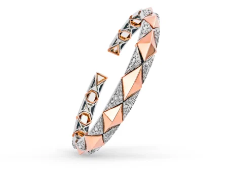 Okre by Yessayan - Pyramid Rose Gold & Diamond Bracelet