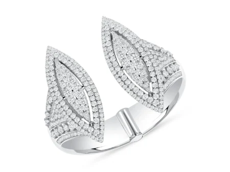 Wide Open Diamonds Cuff Bracelet