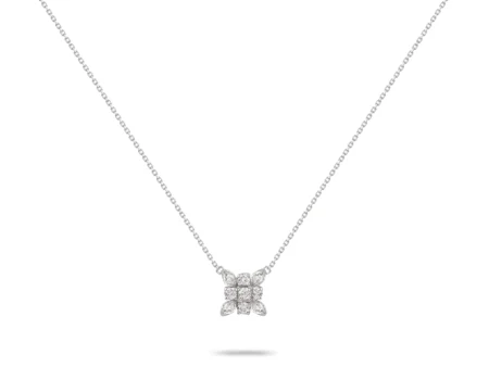 Illusion Flower Diamond Necklace