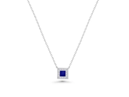 Okre by Yessayan - Geo Lapis Cube Necklace