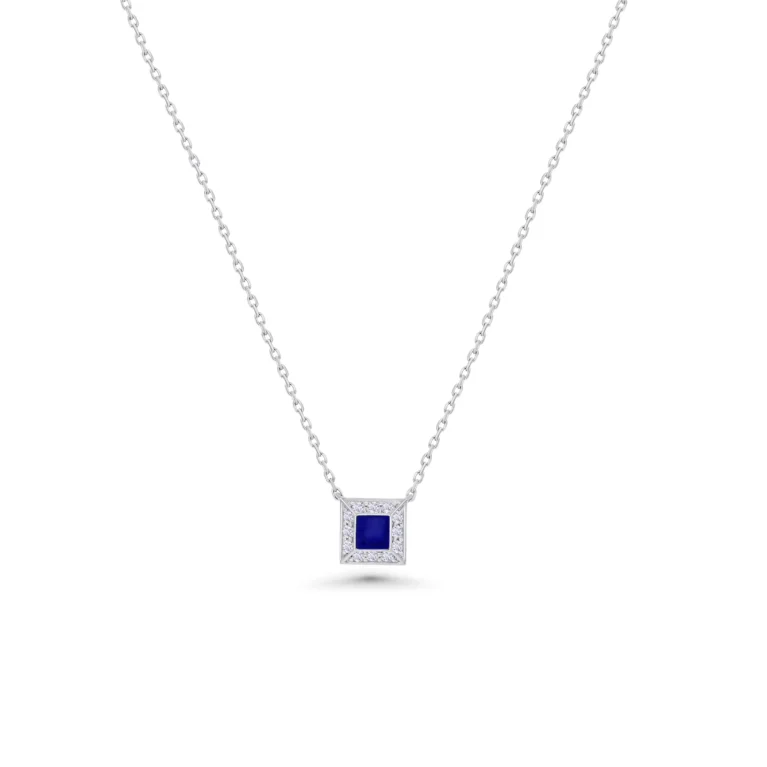 Okre by Yessayan - Geo Lapis Cube Necklace