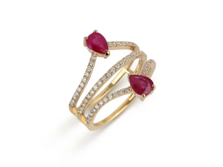 Ruby & Diamond Cocktail Ring