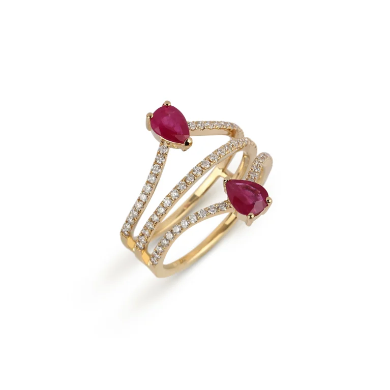 Ruby & Diamond Cocktail Ring