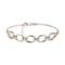 Two-Tone Chain Diamond Bracelet